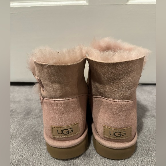 UGG Shoes - UGG, pink, mini Bailey button boots, Never worn